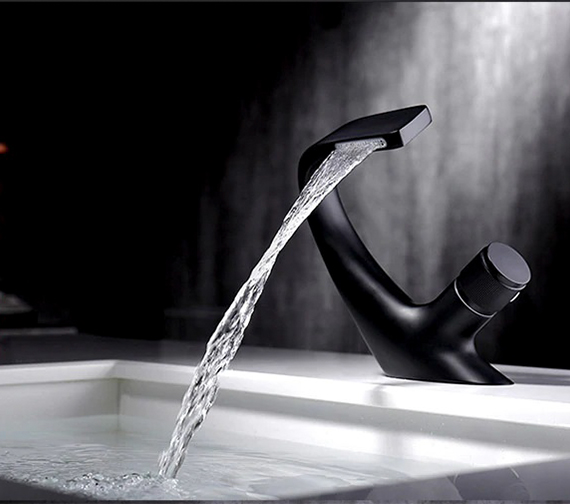 Swan Basin Mixer Matte Black