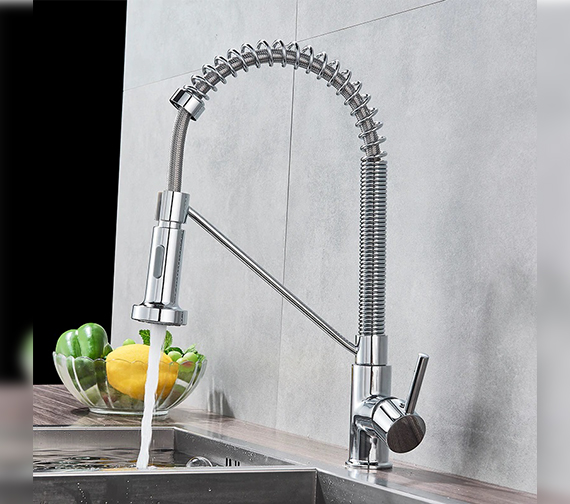 Kitchen Spring Mixer Chrome Double Code 0233c