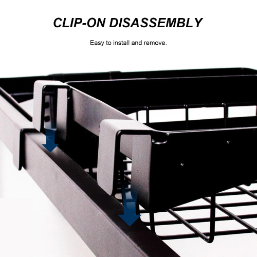 Kitchen Dish Drying Rack Holder 85 CM Matt Black