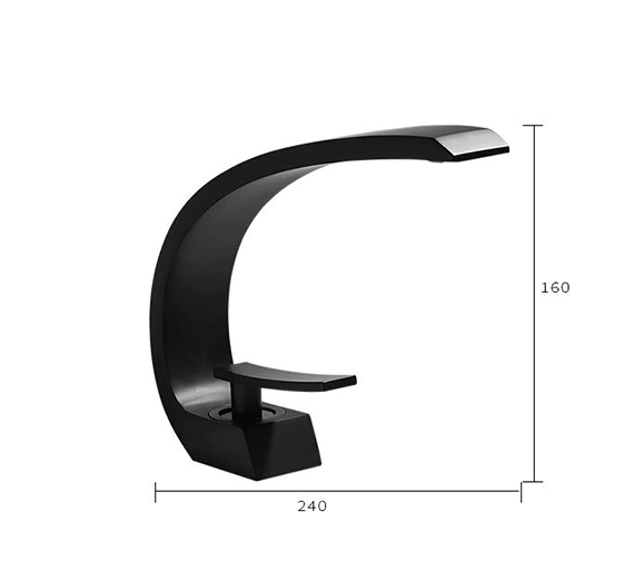 Basin Mixer Black G Shape Code 0275