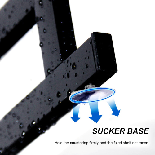 Kitchen Dish Drying Rack Holder 85 CM Matt Black