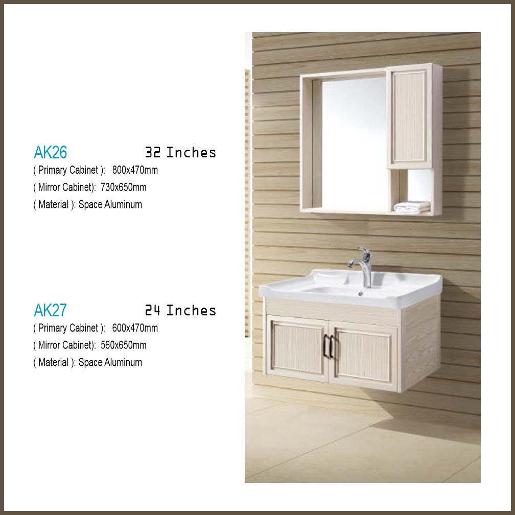 Bathroom Vanity - Ak27 Aluminum