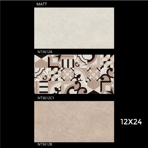 12X24 Bathroom Wall Tile Matt Code NT3612
