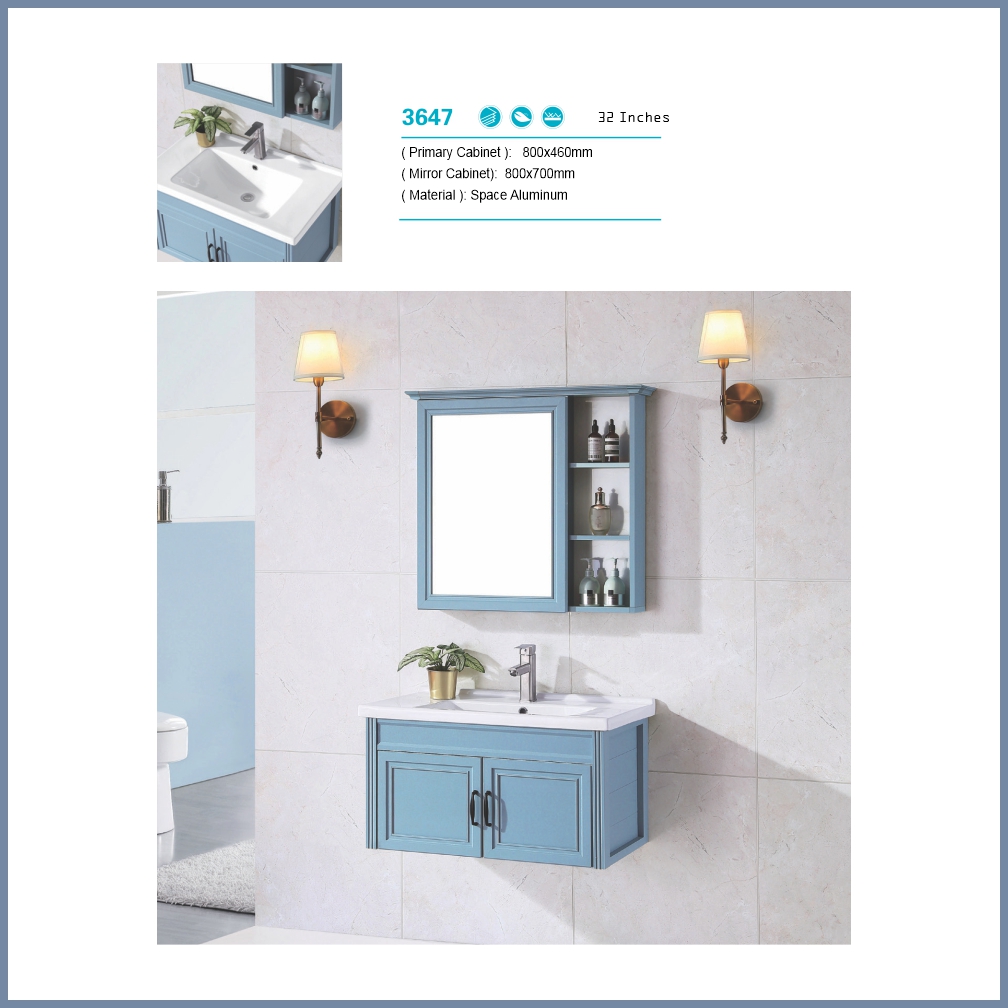 Bathroom Vanity - 3647 Aluminum