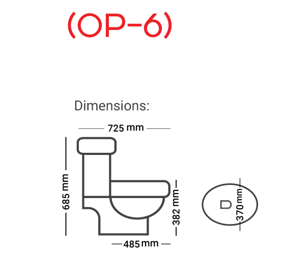 FANTASY 1-Piece Commode Code OP 06 Master Sanitary Ware