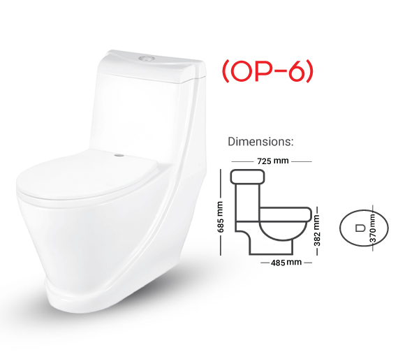 FANTASY 1-Piece Commode Code OP 06 Master Sanitary Ware