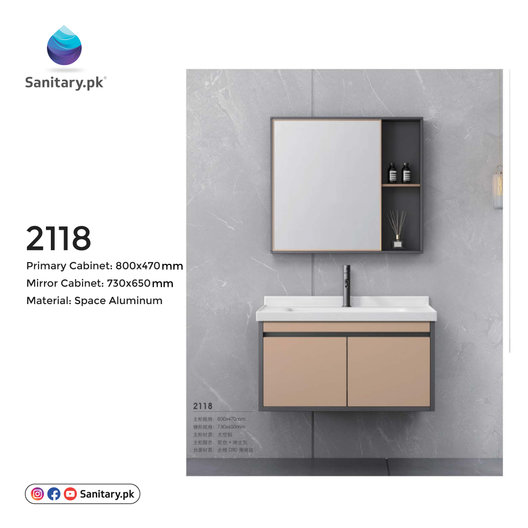 Bathroom Vanity - 2118 Aluminum