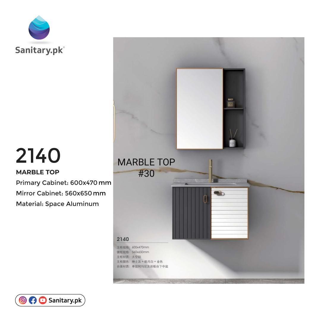 Bathroom Vanity - 2140 Aluminum Marble Top
