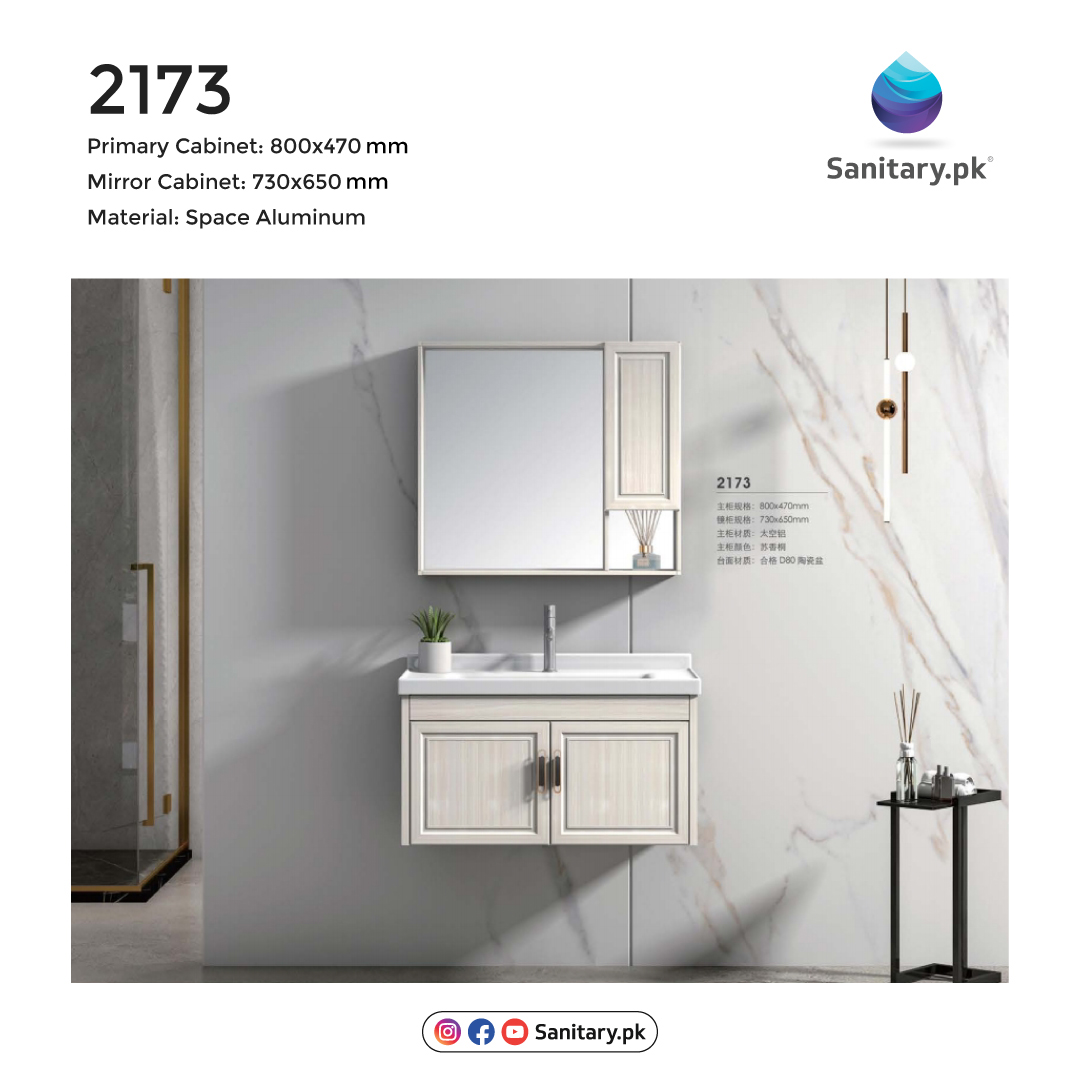Bathroom Vanity - 2173 Aluminum Marble Top