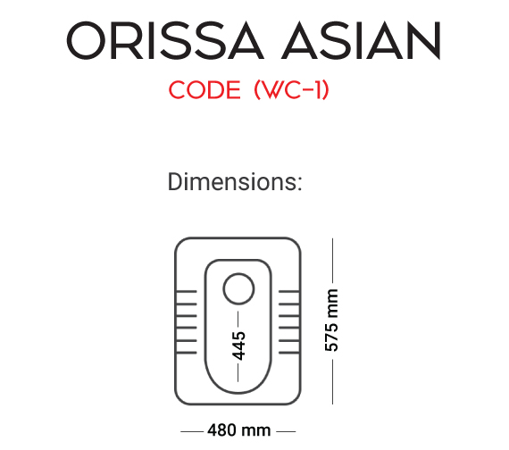 ASIAN Orissa WC-01 Master Sanitary Ware