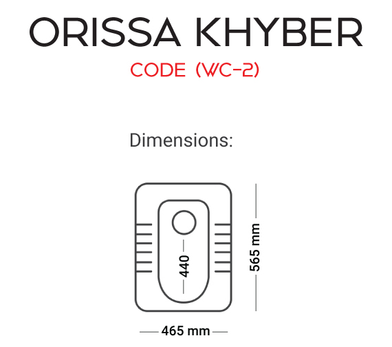 ASIAN Orissa Khyber Medium WC-02 Master Sanitary Ware