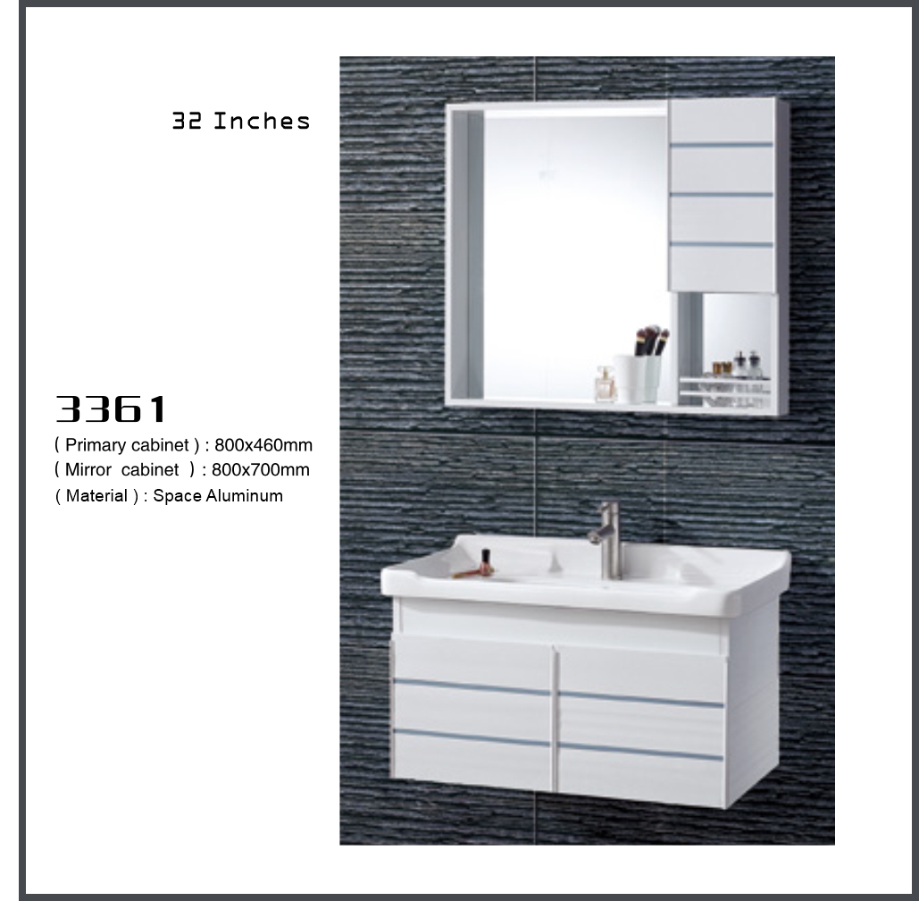 Bathroom Vanity - 3361 Aluminum