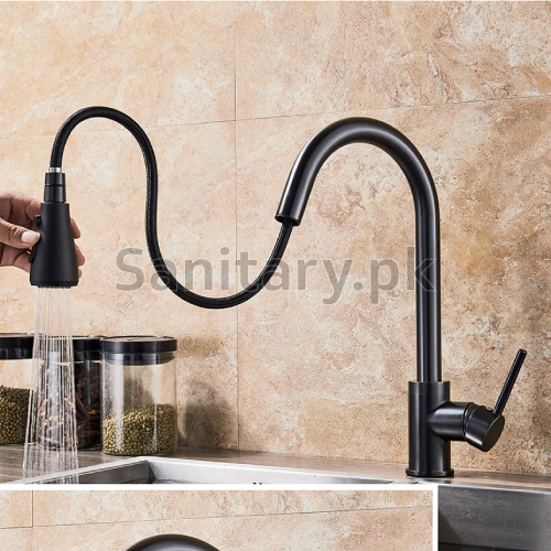 Black Kitchen Sink Mixer Pullout Code 0333b