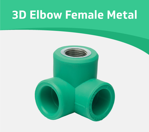 Elbow Female Metal 3D code 237 Minhas