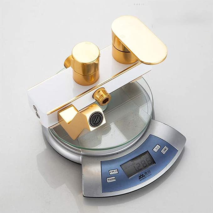 White Gold Aluminium Bath Set 626