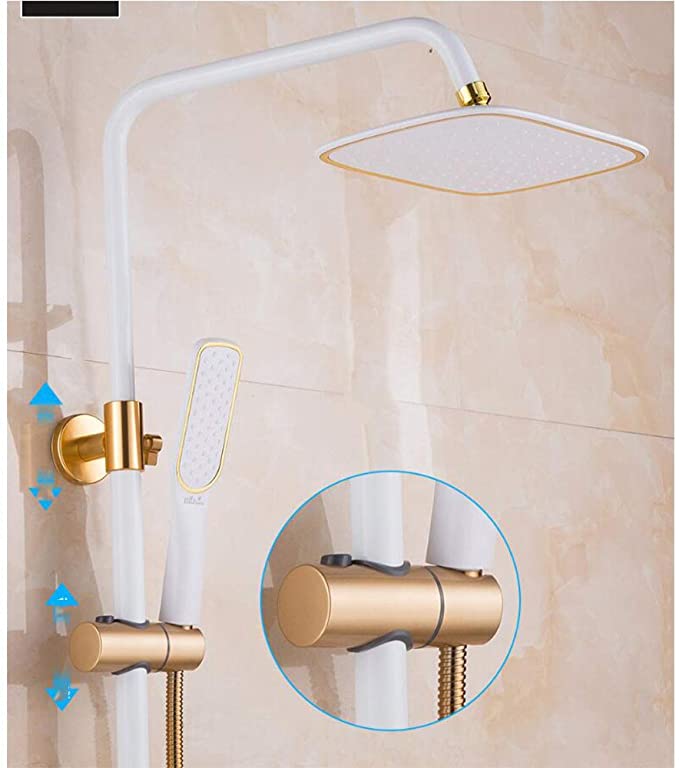 White Gold Aluminium Bath Set 626