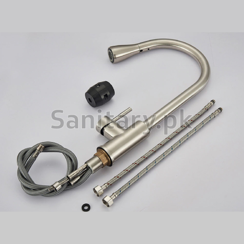 Silver Kitchen Sink Mixer Pullout Code 0333c
