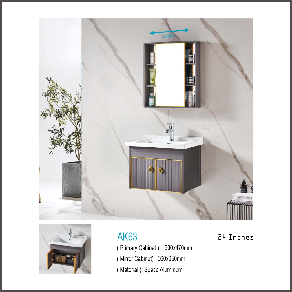Bathroom Vanity - Ak63 Aluminum