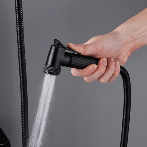Complete 9 Pieces Black Piano Button Shower Set Code 366