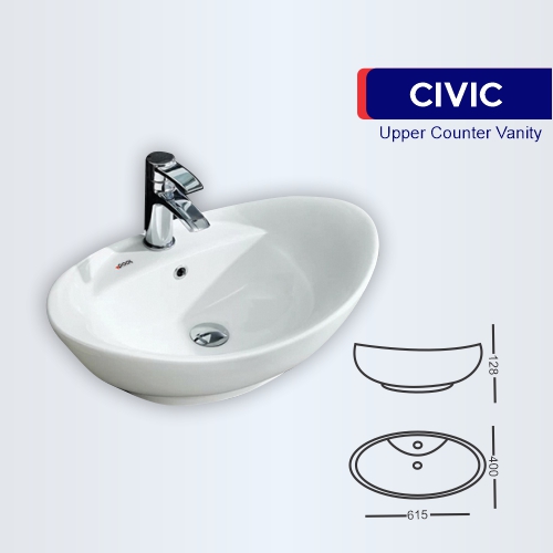 Civic Upper Counter Vanity Pool SanitaryWare