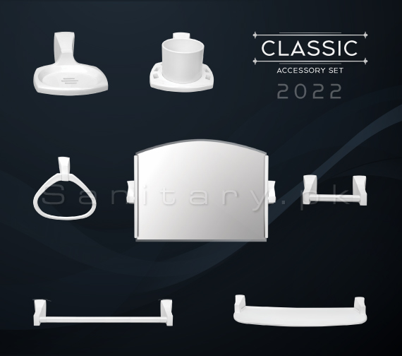 CLASSIC Complete Bathroom Accessory Set Code 2022