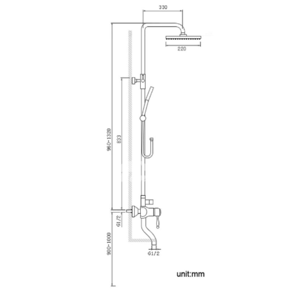 Full Gold Shower Set Code 0301G