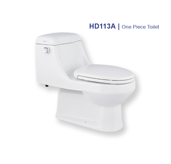 HD113A One Piece Toilet Cito with Normal Seat Cover Porta