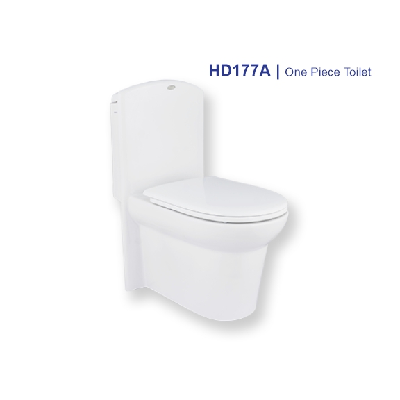HD177A One Piece Toilet Cito with Hydraulic Seat Cover Porta