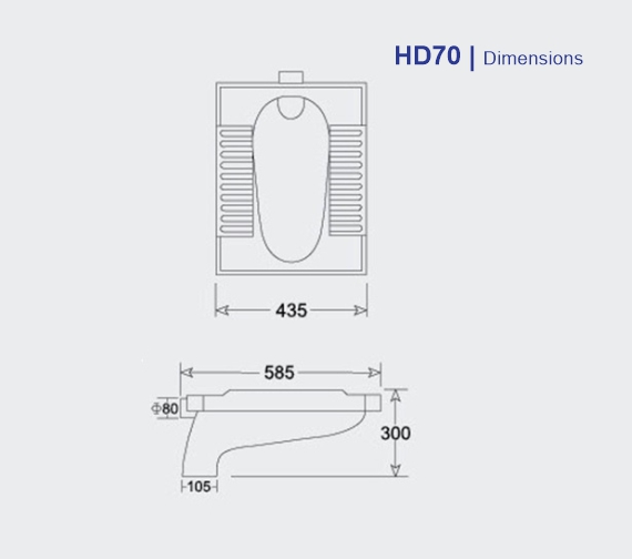 HD70 SQUATTING PAN ORISSA (WC)