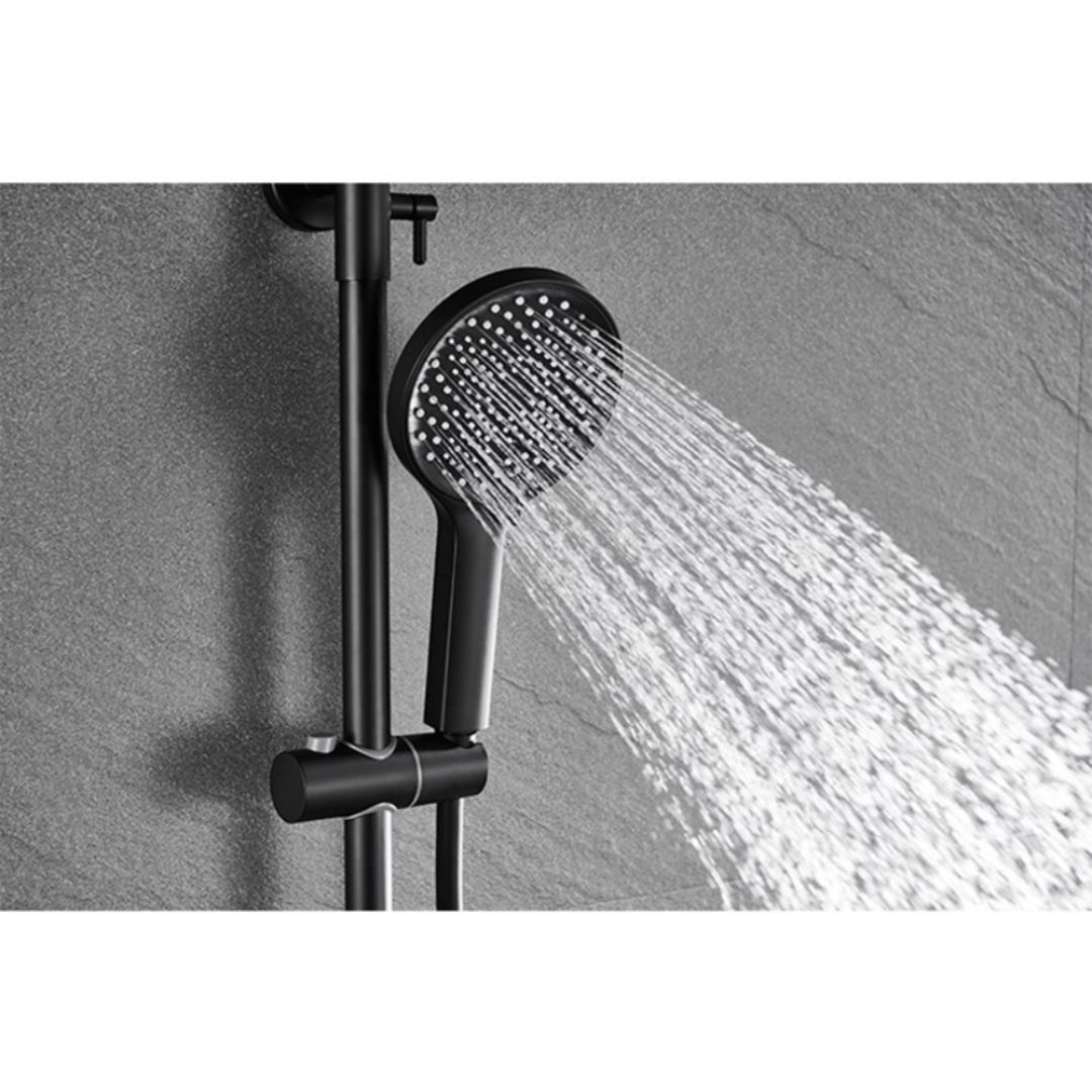 Impoted Luxury Black Shower Set 9 Pieces Brass code 255