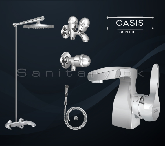 Complete OASIS SET Bathroom Sanitary Fittings Set code 3086A