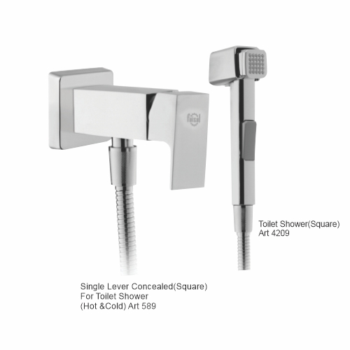 Single Lever Concealed For Toilet Shower Hot and Cold Code 589 Faisal Sanitary