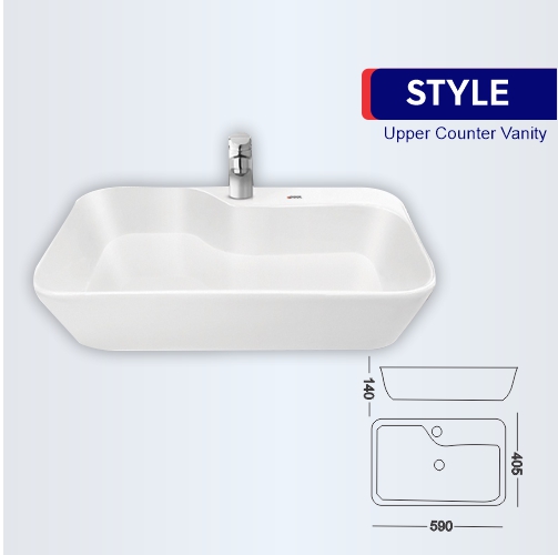 Style Upper Counter Vanity Pool SanitaryWare