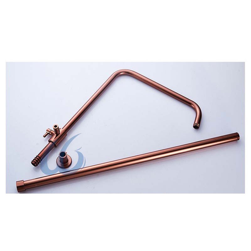 Complete Rose Gold Shower Set Aluminium Code 0143
