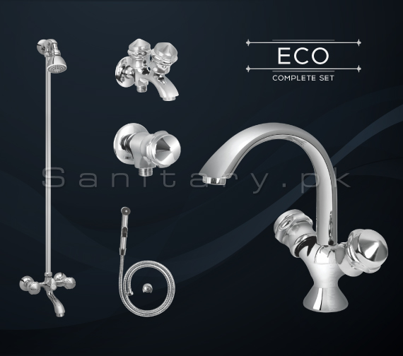 Complete ECO SET Bathroom Sanitary Fittings Code 3055A