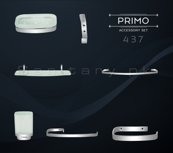 PRIMO Complete Bathroom Accessory Set Code 437