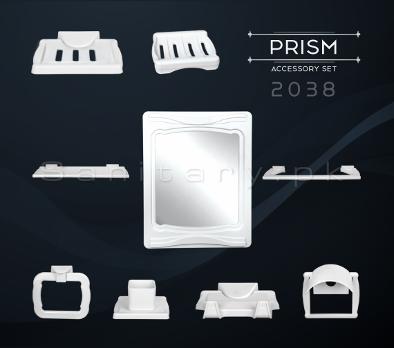 PRISM Complete Bathroom Accessory Set Code 2038