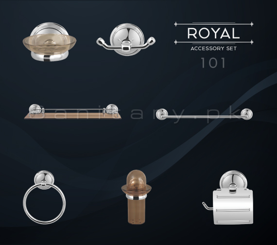 ROYAL Complete Bathroom Accessory Set Code 101