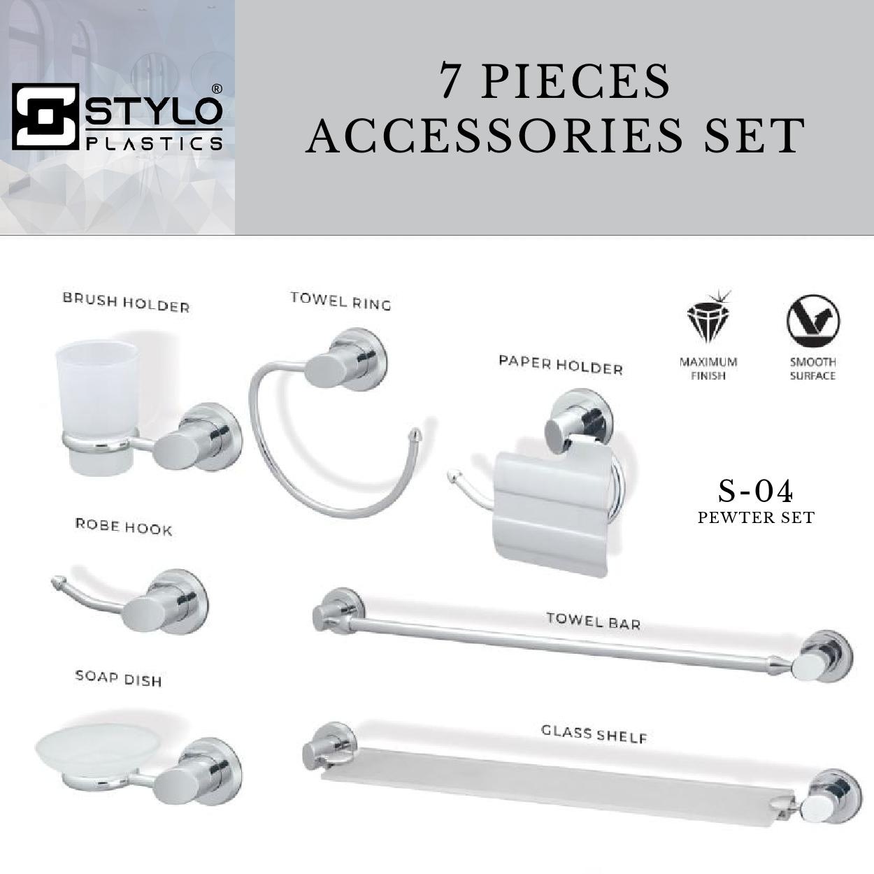 Stylo bathroom accessories 7 Pieces Accesseries Set_S0-4